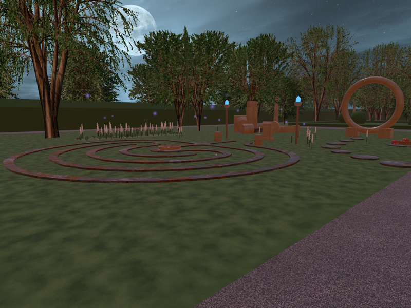 Underworld labyrinth and moongate