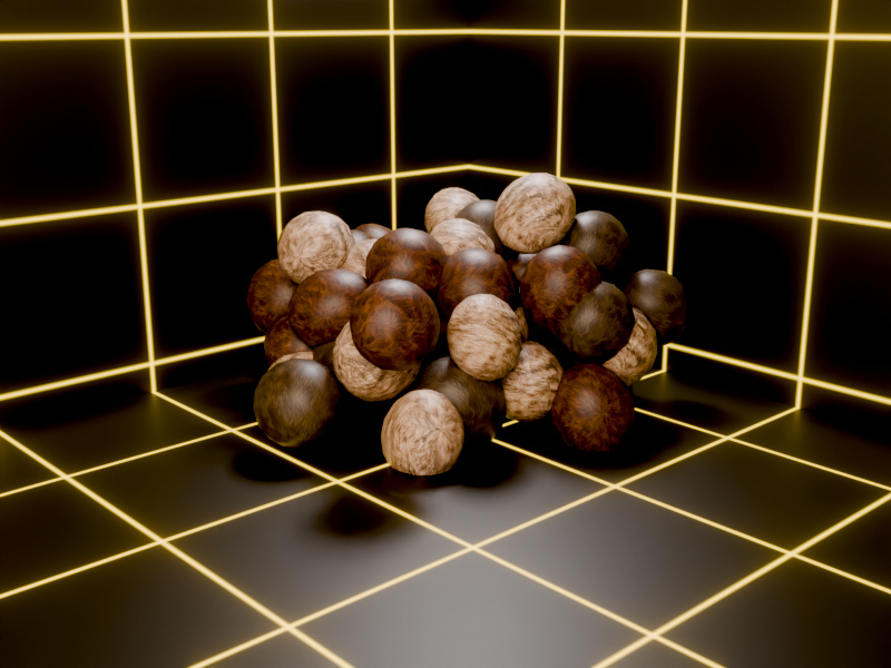 Pile of tribbles inside the holodeck-grid room